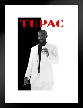 Tupac Posters 2Pac Poster Gangster Movie Photo 90s Hip Hop Rapper Posters For Room Aesthetic Mid 90s 2Pac Memorabilia Rap Posters Music Merchandise Merch Matted Framed Wall Decor Art Print 20x26