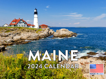 Maine Calendar 2024 Wall Calander Monthly 12 Month