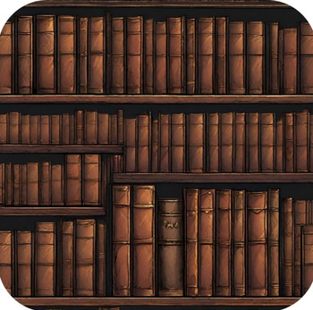 Leather Bound Books Library Shelves V5 Drink Coaster Leather Bound Books Library Shelves V5 Drink Coaster