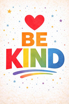 Be Kind Classroom Hands Cool Wall Art Print Poster 12x18