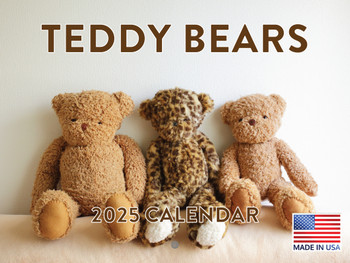 Teddy Bear Calendar 2025 Monthly Wall Calender 12 Month