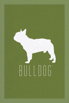 Dogs Bulldog Green Dog Posters For Wall Funny Dog Wall Art Dog Wall Decor Dog Posters For Kids Bedroom Animal Wall Poster Cute Animal Posters Cool Wall Decor Art Print Poster 12x18