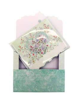 SET OF 3 - Floral Heart Portfolio Boxed Note Cards by Carol Wilson. 10 embossed 4x5 Die-Cut Notecards and Matching Envelopes in Decorative Gift Box with Magnetic Flap. NCP2375