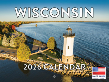 Wisconsin Calendar 2026 Monthly Wall Calender 12 Month | American Made In The USA