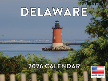 Delaware Calendar 2026 Monthly Wall Calender 12 Month | American Made In The USA