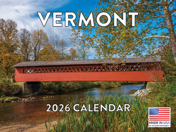 Vermont Calendar 2026 Monthly Wall Calender 12 Month | American Made In The USA