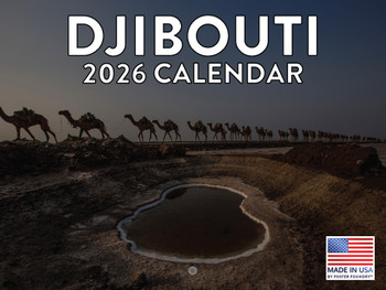 Djibouti Calendar 2026 Africa Diving Monthly Wall Calender 12 Month | American Made In The USA