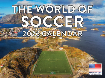 Soccer Calendar 2026 Monthly Wall Calender 12 Month | American Made In The USA