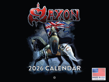 Saxon Music Band Calendar 2026 Monthly Wall Calender 12 Month | American Made In The USA