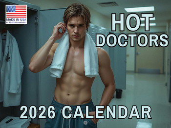 Sexy Doctors Calendar 2026 Monthly Wall Calender 12 Month | American Made In The USA