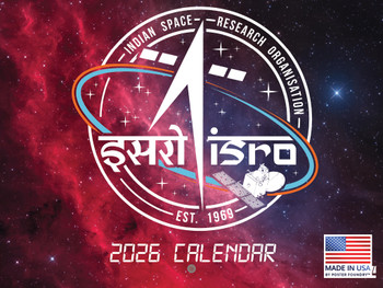 ISRO Indian Space Calendar 2026 Monthly Wall Calender 12 Month | American Made In The USA
