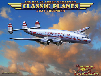 Classic Planes Calendar 2026 Wall Monthly By Larry Grossman Calender 12 Month | American Made In The USA