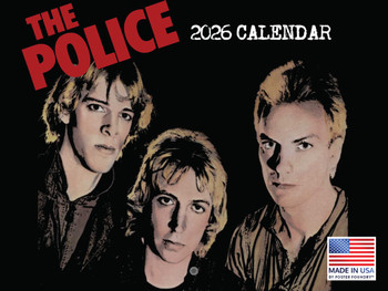The Police Calendar 2026 Monthly Wall Rock Roll Music Band Sting Calender 12 Month | American Made In The USA