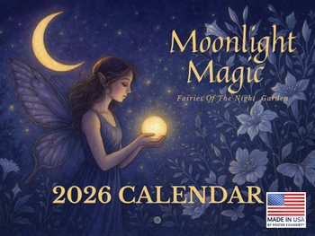 Moonlight Magic Fairy Calendar 2026 Monthly Wall Calender 12 Month | American Made In The USA