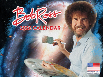 Bob Ross Calendar 2026 Monthly Wall Calender 12 Month | American Made In The USA