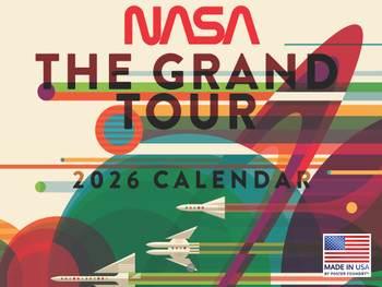 NASA Grand Tour Calendar 2026 Monthly Wall Calender 12 Month | American Made In The USA