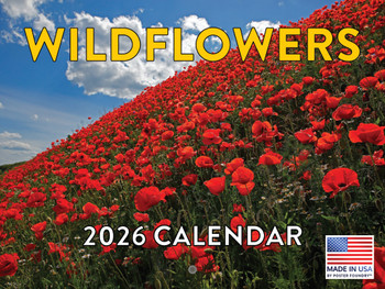 Wildflower Calendar 2026 Wild Flower Monthly Wall Calender 12 Month | American Made In The USA