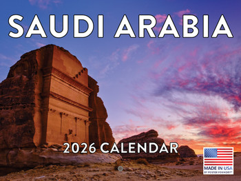 Saudi Arabia Calendar 2026 Monthly Wall Calender | American Made In The USA