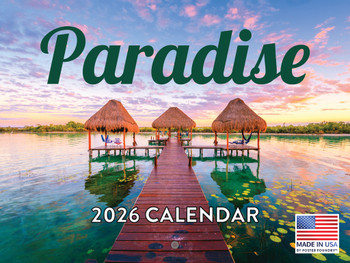 Paradise Calendar 2026 Wall 12 Month Monthly Scenic Gifts | American Made In The USA