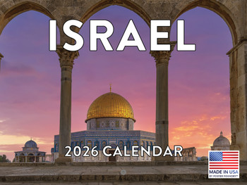 Israel Calendar 2026 Monthly Wall Calender 12 Month | American Made In The USA