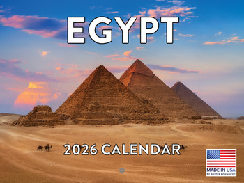 Egypt Egyptian Landmarks Calendar 2026 Monthly Wall Calender 12 Month | American Made In The USA