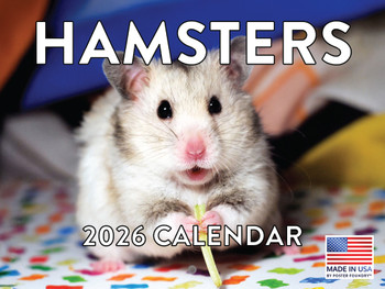 Hamster Calendar 2026 Monthly Wall Calender 12 Month | American Made In The USA