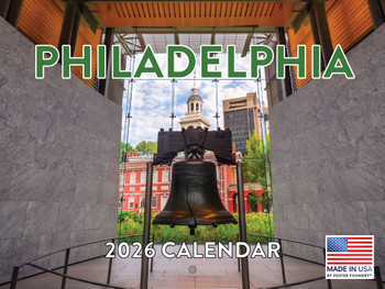 Philadelphia Calendar 2026 Monthly Wall Calender 12 Month | American Made In The USA