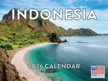 Indonesia Calendar 2026 Monthly Wall Calender 12 Month Indonesian Gifts | American Made In The USA