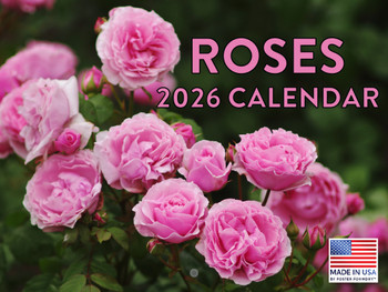 Rose Calendar 2026 Monthly Wall Calender 12 Month | American Made In The USA