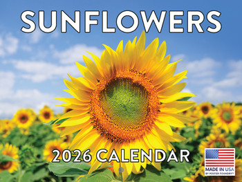 Sunflower Calendar 2026 Monthly Wall Calender 12 Month | American Made In The USA
