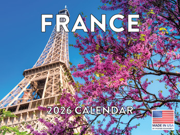 France Calendar 2026 Monthly Wall Calender 12 Month | American Made In The USA