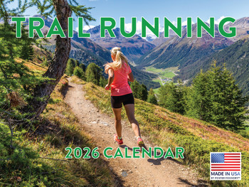 Trail Running Calendar 2026 Runners Monthly Wall Calender 12 Month | American Made In The USA