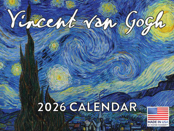 Vincent Van Gogh Calendar 2026 Monthly Wall Calender 12 Month | American Made In The USA