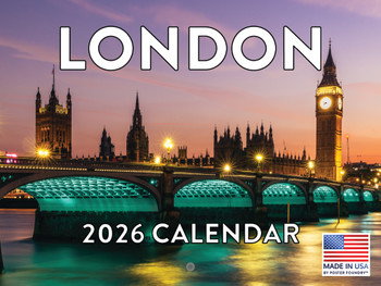 London Calendar 2026 England Monthly Wall Calender 12 Month | American Made In The USA