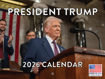 President Trump Calendar 2026 Wall Monthly | American Made In The USA
