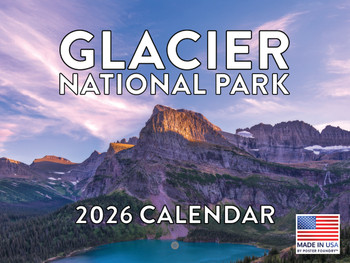 Glacier National Park Calendar 2026 Monthly Wall Calender Montana Nature 12 Month | American Made In The USA