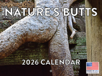 Natures Butt Calendar 2026 Silly Gag Butts Monthly Wall Calender 12 Month | American Made In The USA