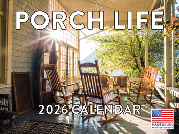 Porch Calendar 2026 Porches Monthly Wall Calender 12 Month | American Made In The USA