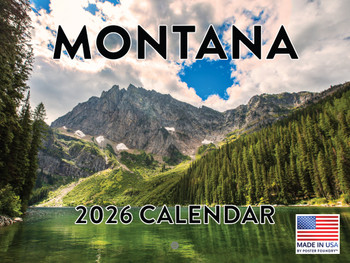 Montana Calendar 2026 Wall 12 Month Monthly MT Scenic Souvenirs Themed Gifts | American Made In The USA