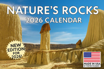 Natures Rocks Calendar 2026 Monthly Wall Calender 12 Month | American Made In The USA
