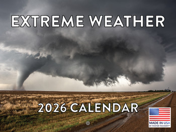 Extreme Weather Calendar 2026 Tornado Storm Monthly Wall Calender 12 Month | American Made In The USA