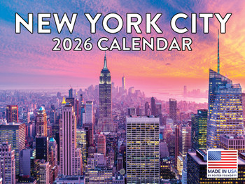 New York City Calendar 2026 Wall 12 Month Monthly Scenic Souvenirs New Yorker NYC Themed Gifts | American Made In The USA
