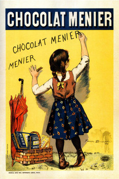 Chocolat Menier Chocolate Vintage Illustration Art Deco Vintage French Wall Art Nouveau 1920 French Advertising Vintage Poster Prints Art Nouveau Decor Cool Wall Art Print Poster 16x24