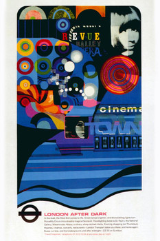 Laminated 1968 After Dark Vintage Illustration Travel Art Deco Vintage French Wall Art Nouveau French Advertising Vintage Poster Prints Art Nouveau Decor Poster Dry Erase Wall Art 12x18