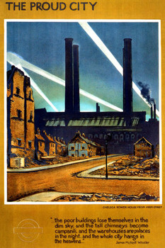 Laminated 1944 Proud City Vintage Illustration Travel Art Deco Vintage French Wall Art Nouveau French Advertising Vintage Poster Prints Art Nouveau Decor Poster Dry Erase Wall Art 12x18