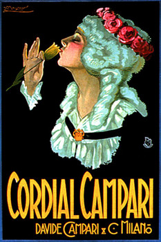 Laminated Cordial Campari Liqueur Vintage Illustration Art Deco Liquor Vintage French Wall Art Nouveau Booze Poster Print French Advertising Vintage Art Prints Poster Dry Erase Wall Art 12x18