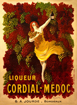 Laminated Liqueur Cordial Medoc Vintage Illustration Art Deco Liquor Vintage French Wall Art Nouveau Booze Poster Print French Advertising Poster Dry Erase Wall Art 12x18