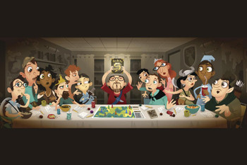 Laminated The Last RPG Club Meeting Poster Dry Erase Wall Art 24x16