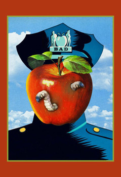 Bad Apple Surreal Funny Pop Art Poster Cool Wall Art Print Poster 24x36