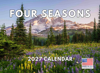 Four Seasons Calendar 2027 Seasonal Monthly Wall Calender 12 Month | American Made In The USA